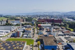 Blick über Industriegebiet in Sursee